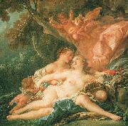 Jupiter in the Guise of Diana and the Nymph Callisto Francois Boucher